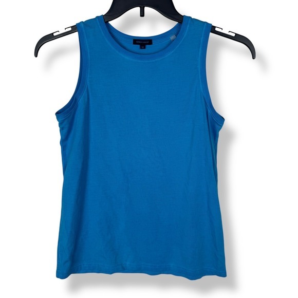 Patrick Assaraf Tops - Patrick Assaraf Tank Top Womens Size XS Pima Cotton Blue‎ Workout Performance